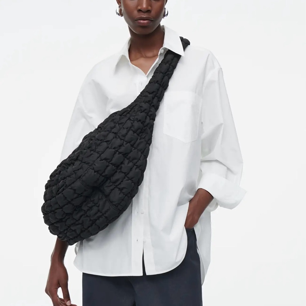 COS Oversized Quilted Crossbody bag